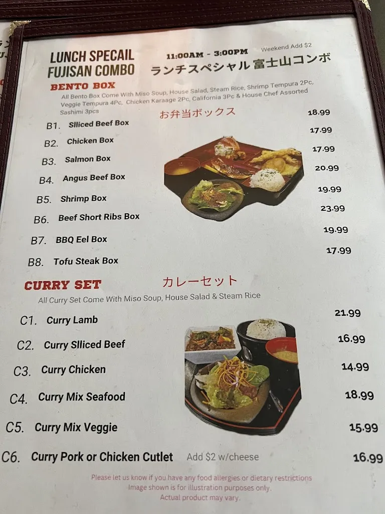 Menu_Fujisan Japanese Restaurant_Markham_image_old_3