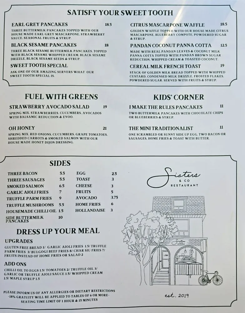 Menu_Sisters & Co Markham_Markham_image_old_1