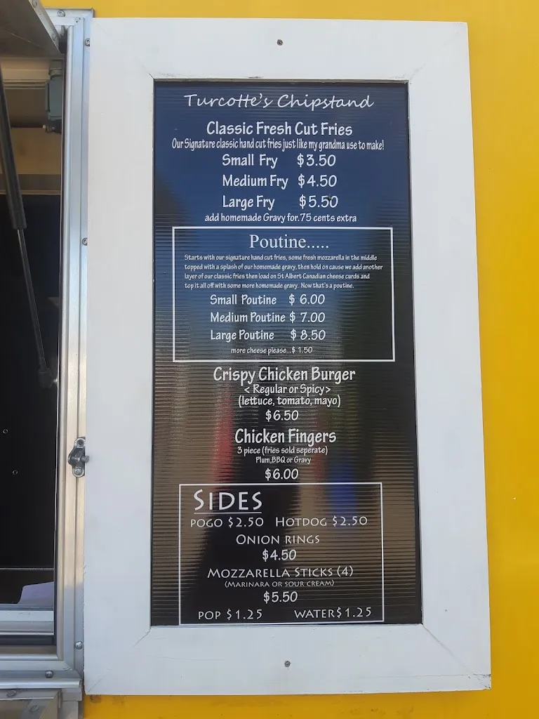 Menu_Turcotte's Chipstand_Mattawa_image_old_1