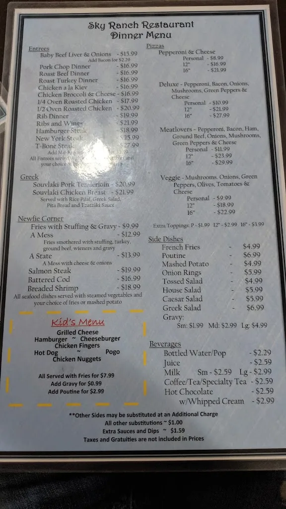 Menu_Sky Ranch Restaurant_Moosonee_image_old_2