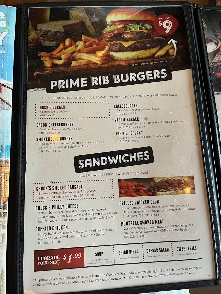 Menu_Chuck's Roadhouse Bar & Grill_Napanee_image_old_2