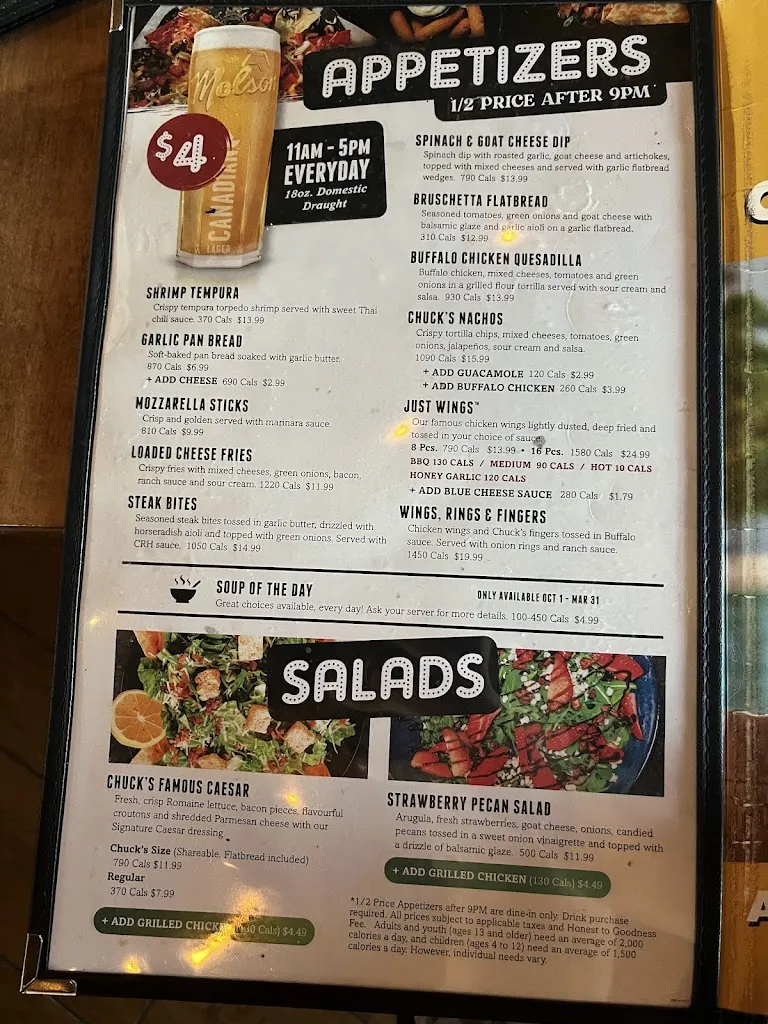Menu_Chuck's Roadhouse Bar & Grill_Napanee_image_old_3
