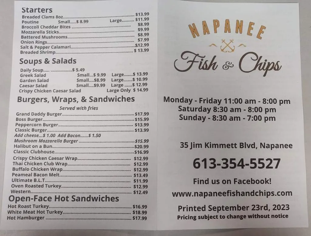 Menu_Napanee Fish & Chips_Napanee_image_old_2