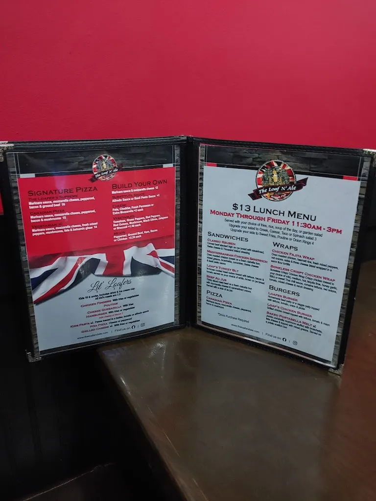 Menu_The Loaf N’ Ale Pub Napanee_Napanee Downtown_image_old_2