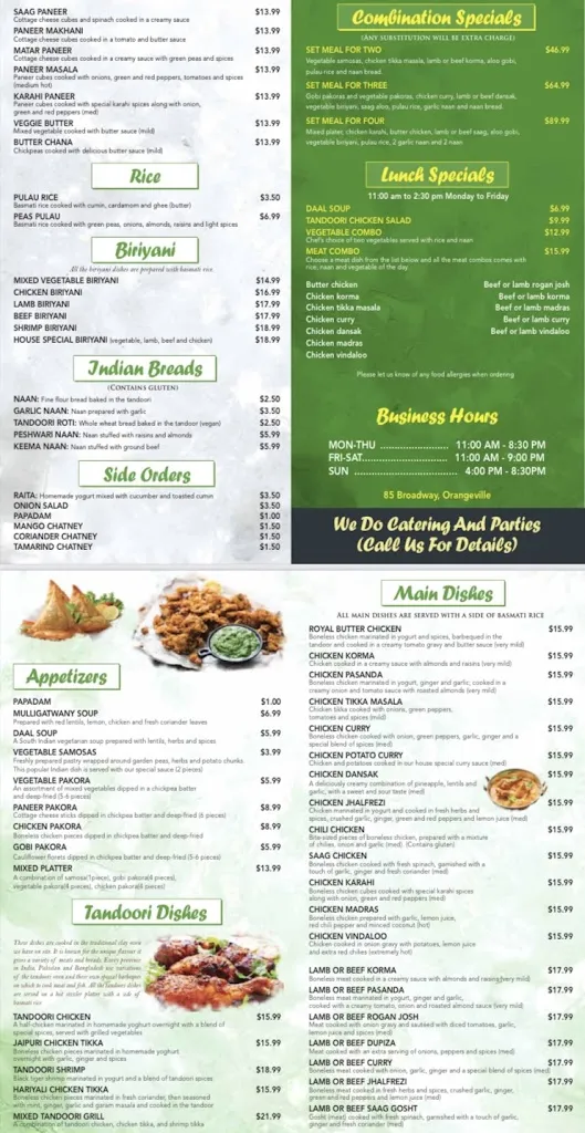 Menu_Coriander Kitchen_Orangeville_image_old_1