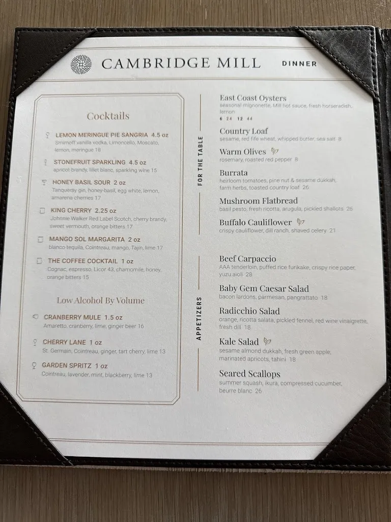 Menu_Cambridge Mill_Paris_image_old_1