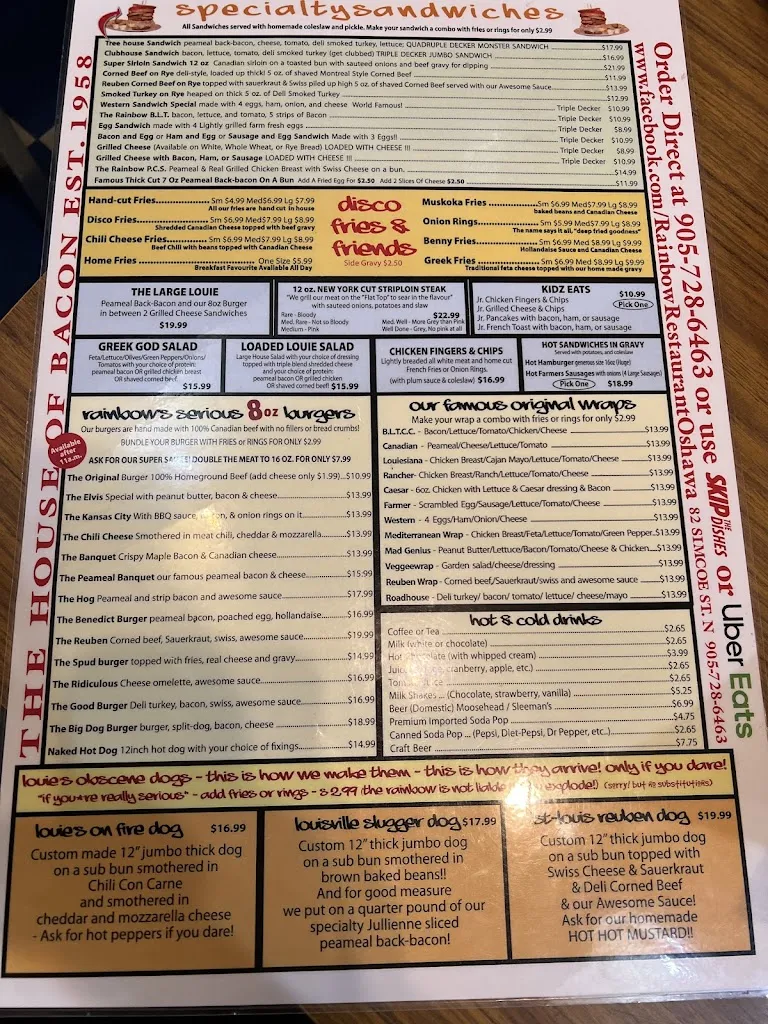 Menu_Rainbow Restaurant_Oshawa_image_old_2