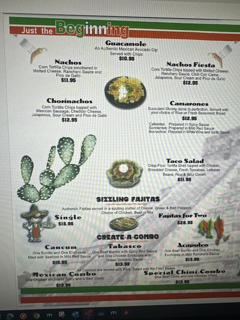 Menu_Cielito Lindo_Pickering_image_old_1