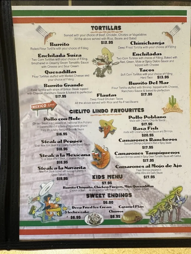Menu_Cielito Lindo_Pickering_image_old_2