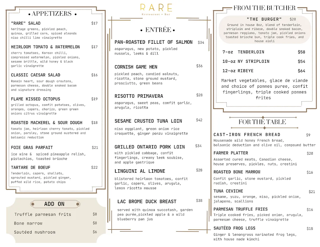 Menu_Rare Restaurant_Peterborough_image_old_1