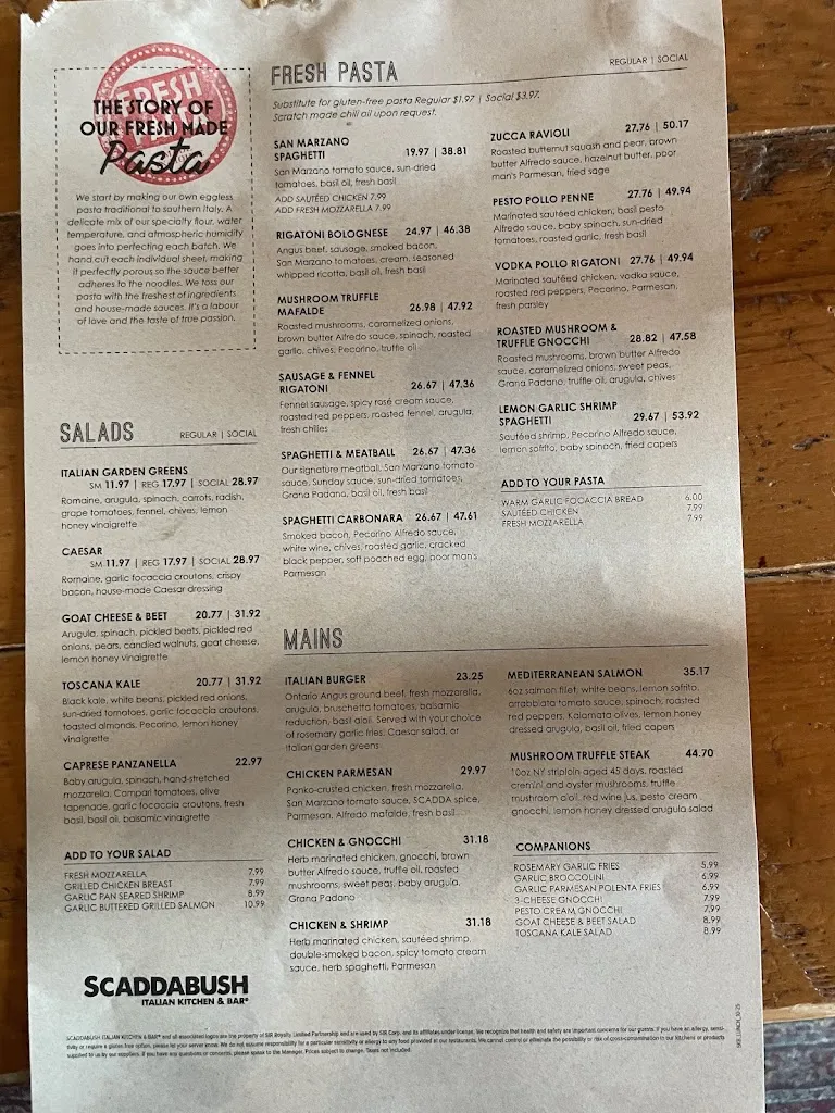 Menu_Scaddabush Italian Kitchen & Bar Richmond Hill_Richmond Hill_image_old_2