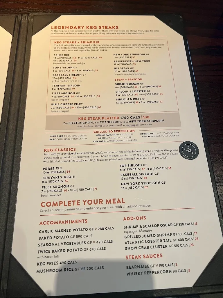 Menu_The Keg Steakhouse + Bar - Richmond Hill_Richmond Hill_image_old_2