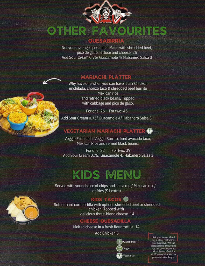 Menu_3 Mariachis (Richmond Hill)_Richmond Hill_image_old_1