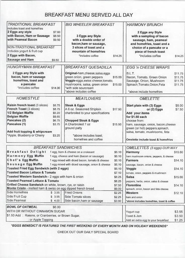 Menu_Harmony Pastry Shop & Cafe_Simcoe_image_old_1