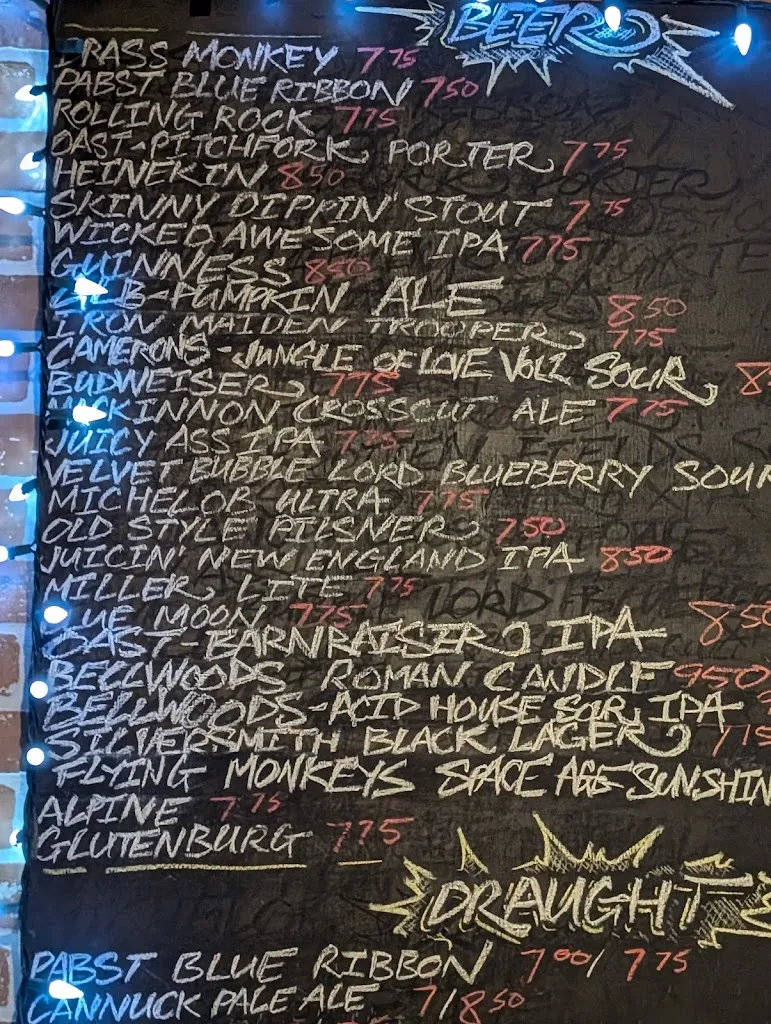 Menu_Brass Monkey Local_St. Catharines_image_old_3