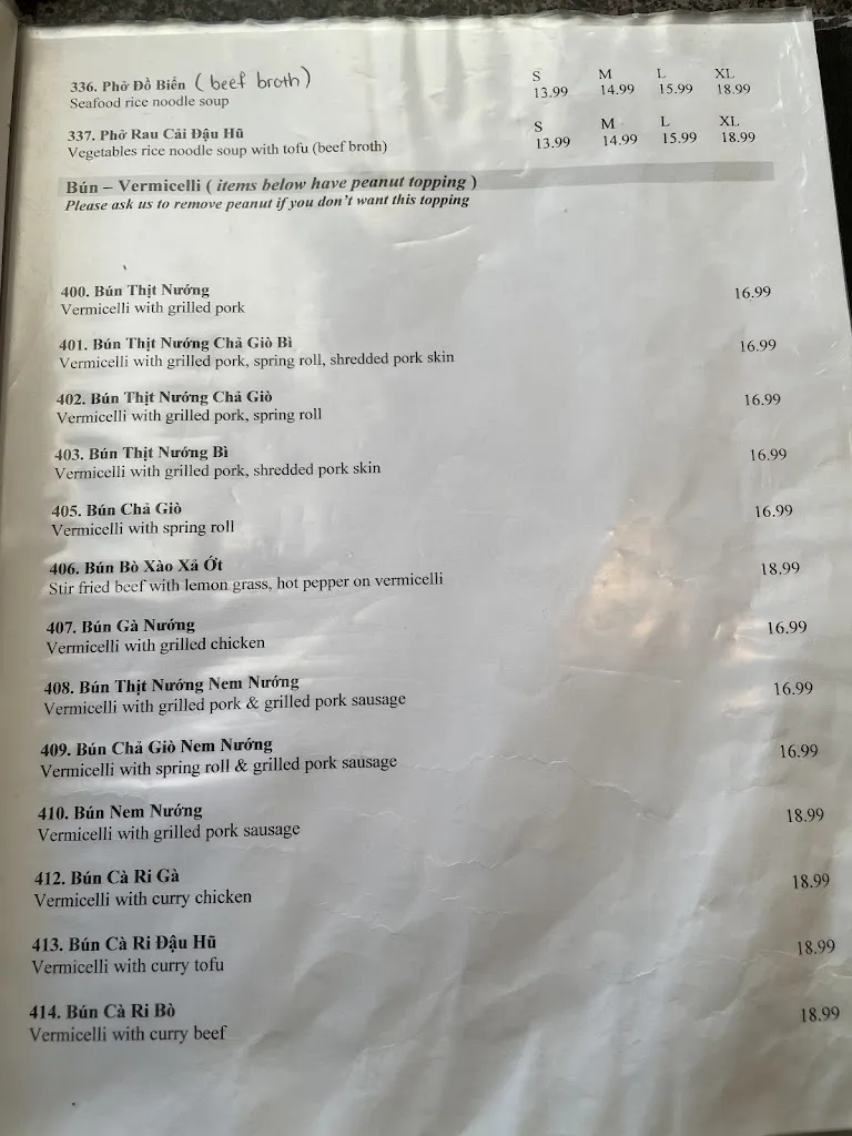 Menu_Pho Ngon_St. Catharines_image_old_1