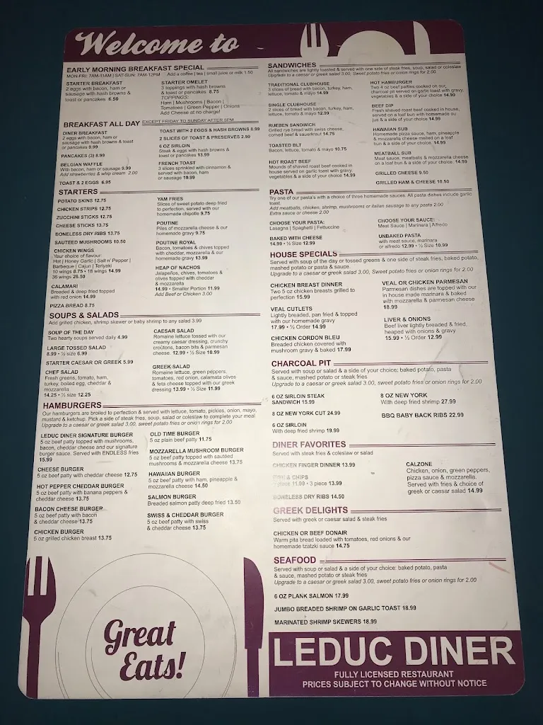 Menu_Leduc Diner & Pizza Ltd_Leduc_image_old_3