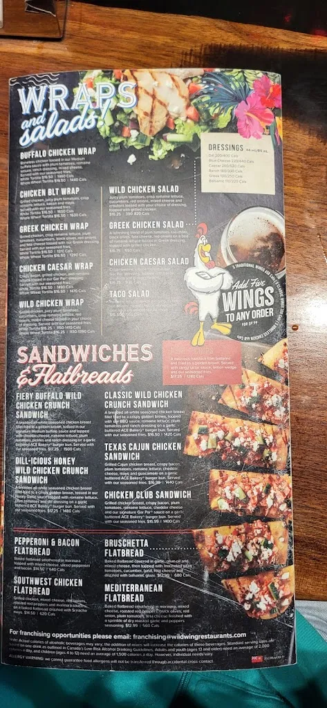 Menu_Wild Wing_Temiskaming Shores_image_old_1
