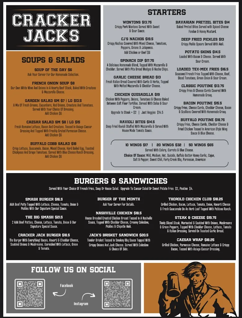 Menu_Cracker Jack's Bar & Grill_Thorold_image_old_2