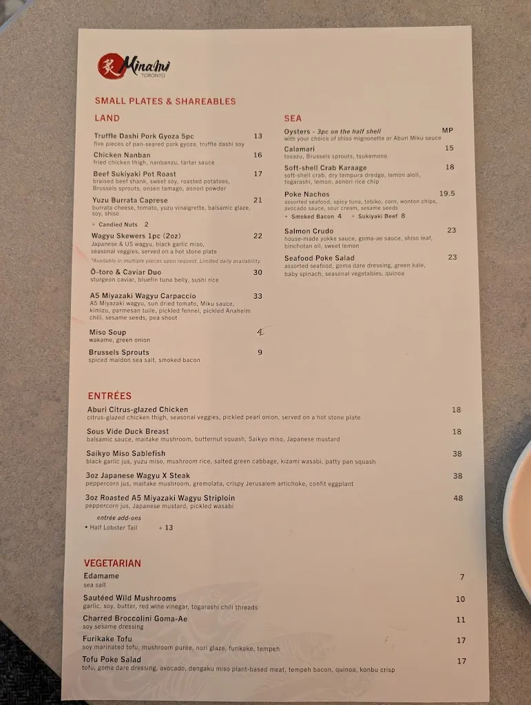 Menu_Minami Toronto_Toronto_image_old_1