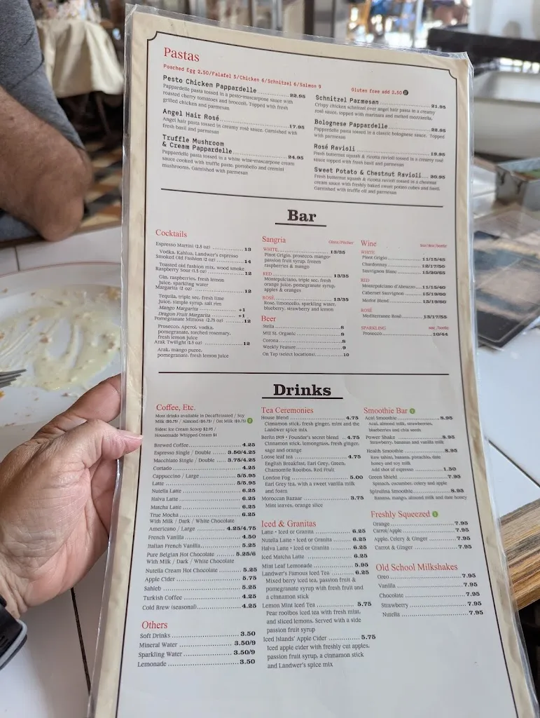Menu_Cafe Landwer_Toronto_image_old_3