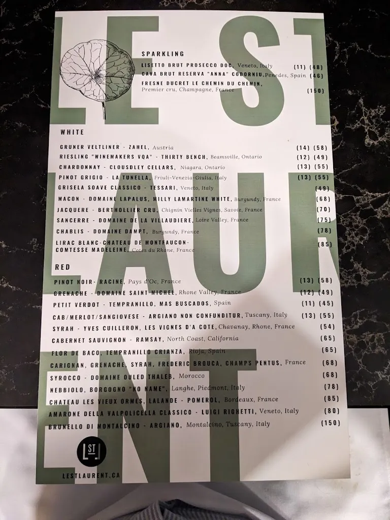 Menu_Le St. Laurent_Vanier_image_old_1
