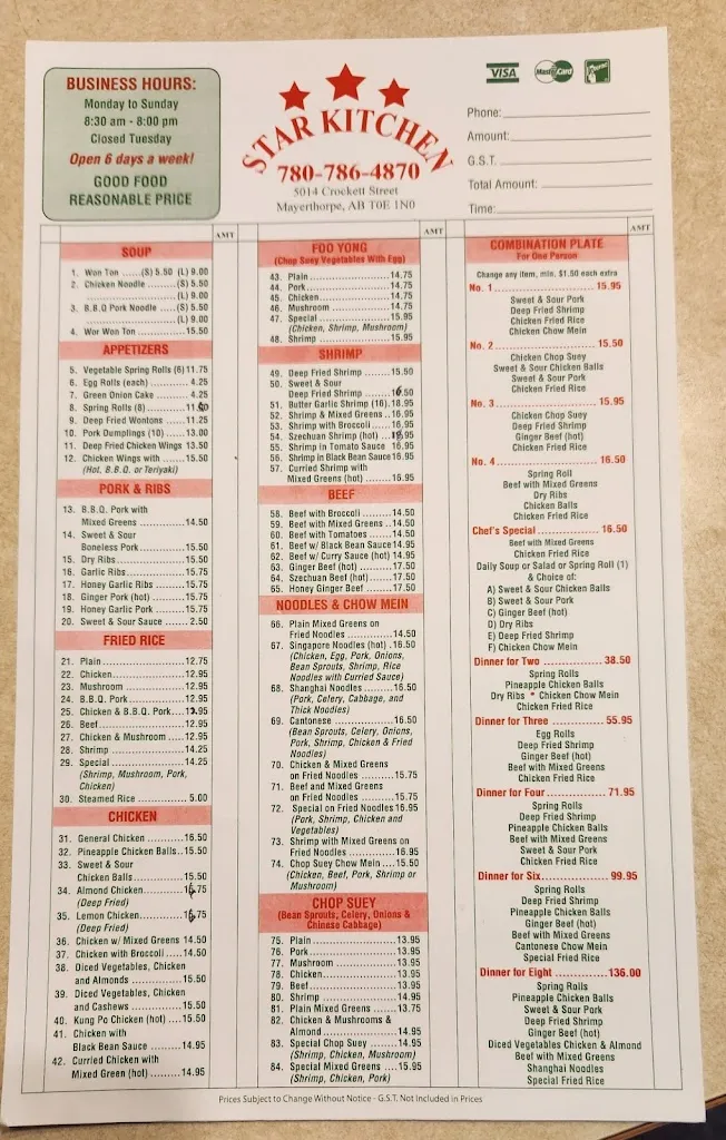 Menu_Star Kitchen_Mayerthorpe_image_old_1