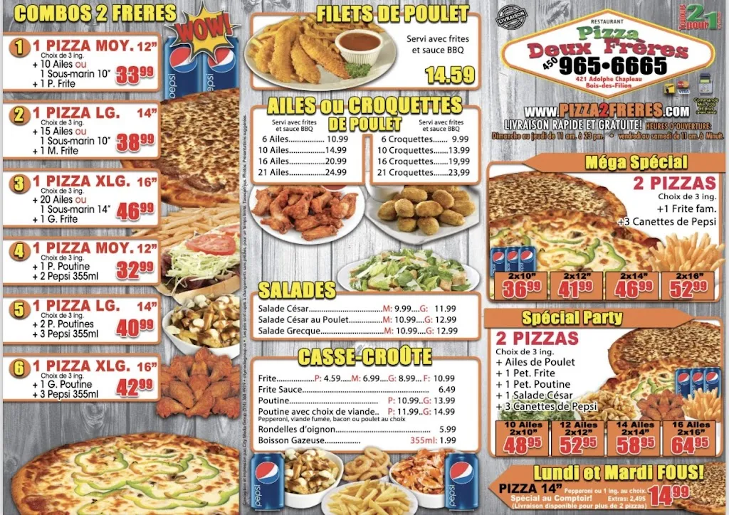 Menu_Pizza Deux Freres_Bois-des-Filion_image_old_2