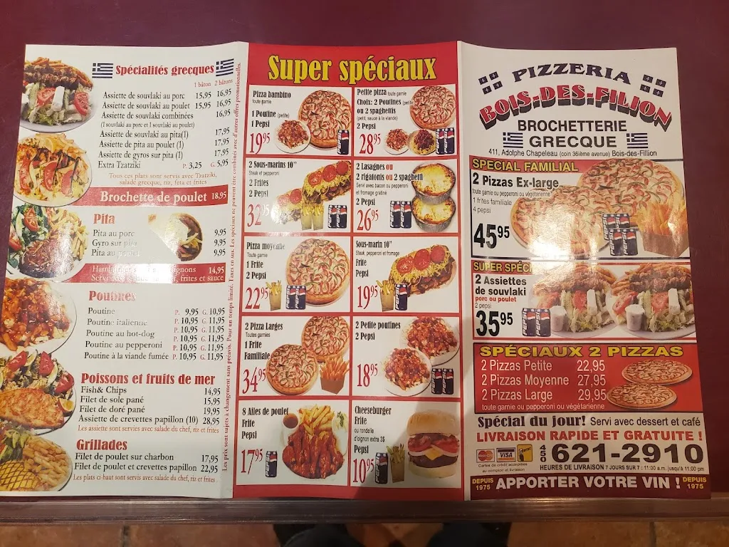 Menu_Brochetterie Bois des Filion Pizzeria_Bois-des-Filion_image_old_1