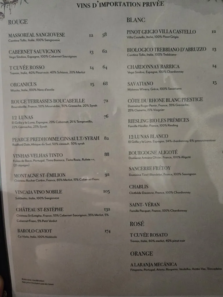Menu_Madame Bovary - Boucherville_Boucherville_image_old_2