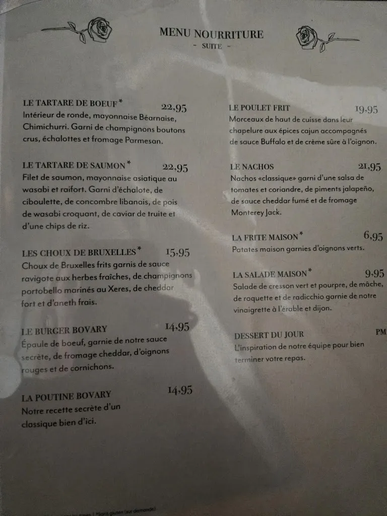 Menu_Madame Bovary - Boucherville_Boucherville_image_old_3