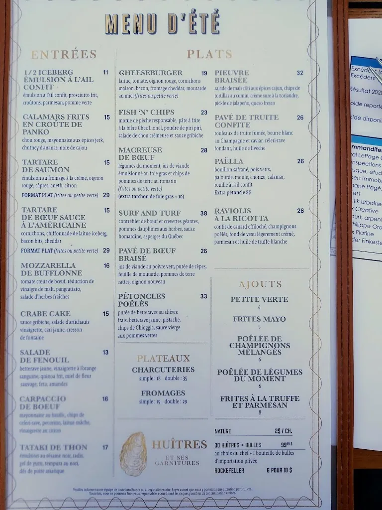Menu_Chez Lionel – Boucherville_Boucherville_image_old_1
