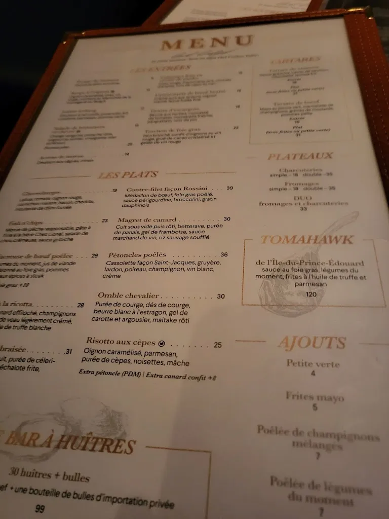 Menu_Chez Lionel – Boucherville_Boucherville_image_old_3
