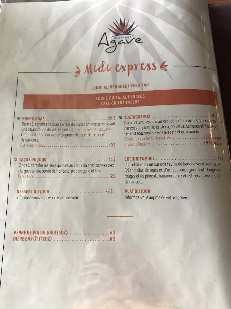 Menu_Restaurant Agave Boucherville_Boucherville_image_old_3