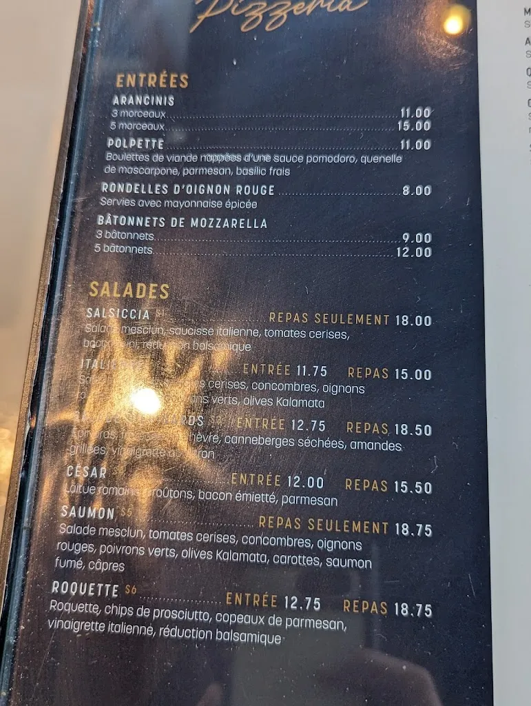 Menu_Restaurant Trattoria L'Unico_Boucherville_image_old_3