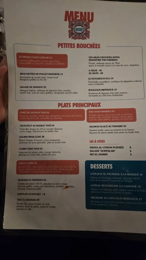 Menu_The Farsides Brossard_Brossard_image_old_2