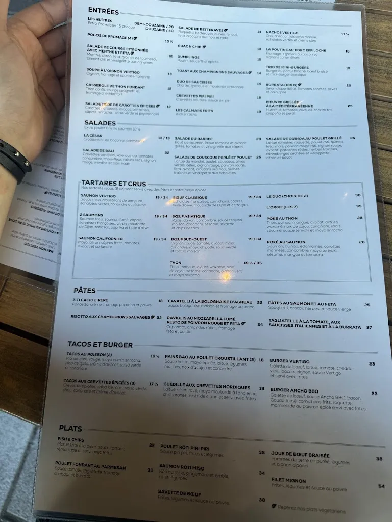 Menu_Restaurant Vertigo Brossard_Brossard_image_old_1