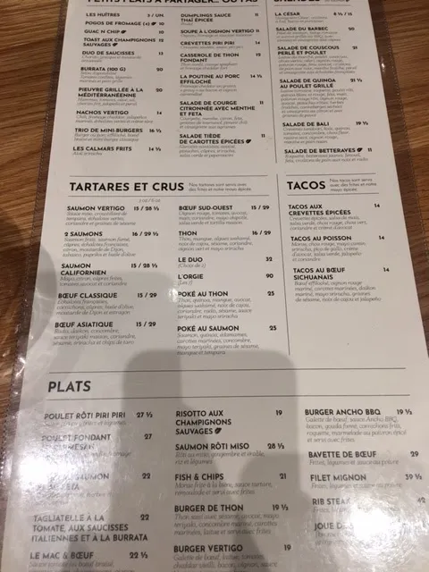 Menu_Restaurant Vertigo Brossard_Brossard_image_old_3