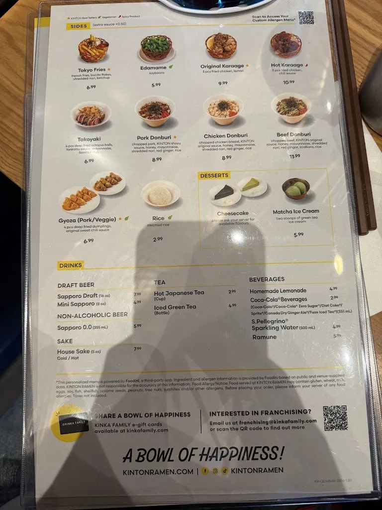 Menu_KINTON RAMEN BROSSARD_Brossard_image_old_3