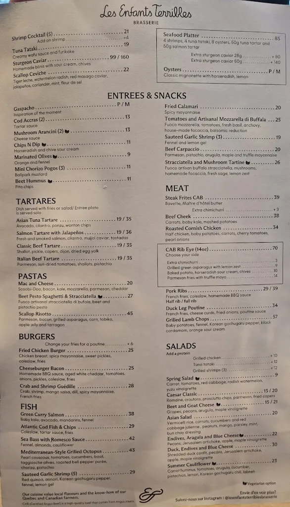Menu_Les Enfants Terribles - Brossard_Brossard_image_old_1