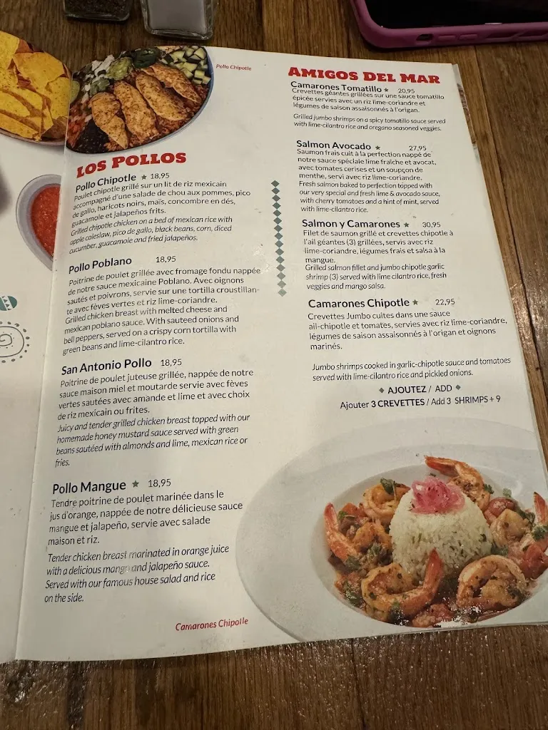 Menu_3 Amigos (Brossard)_Brossard_image_old_1