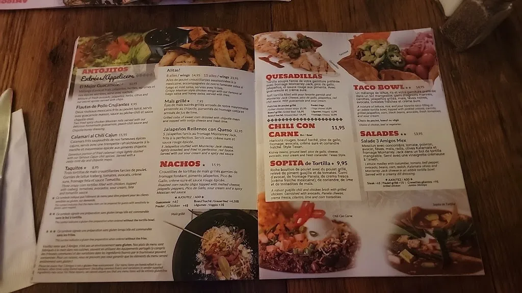 Menu_3 Amigos (Brossard)_Brossard_image_old_2