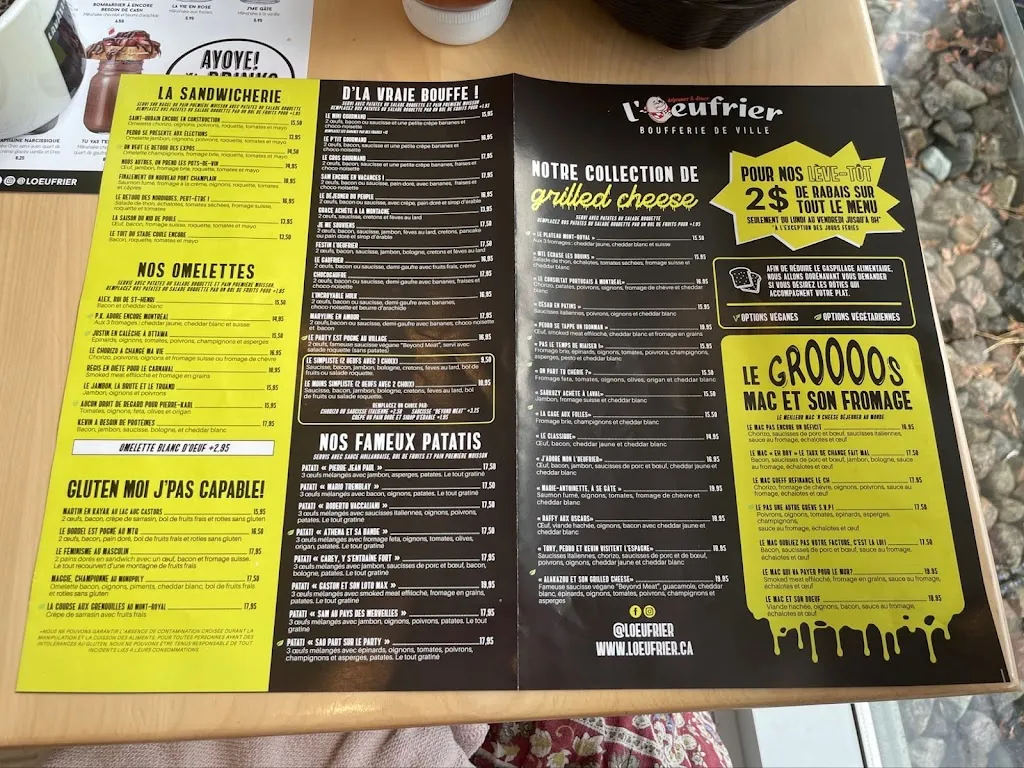 Menu_L'Œufrier (Contrecoeur)_Contrecoeur_image_old_3