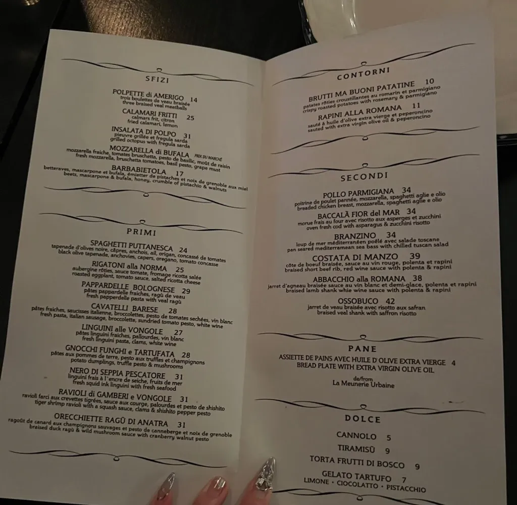 Menu_Bistro Amerigo_Côte-Saint-Luc_image_old_1