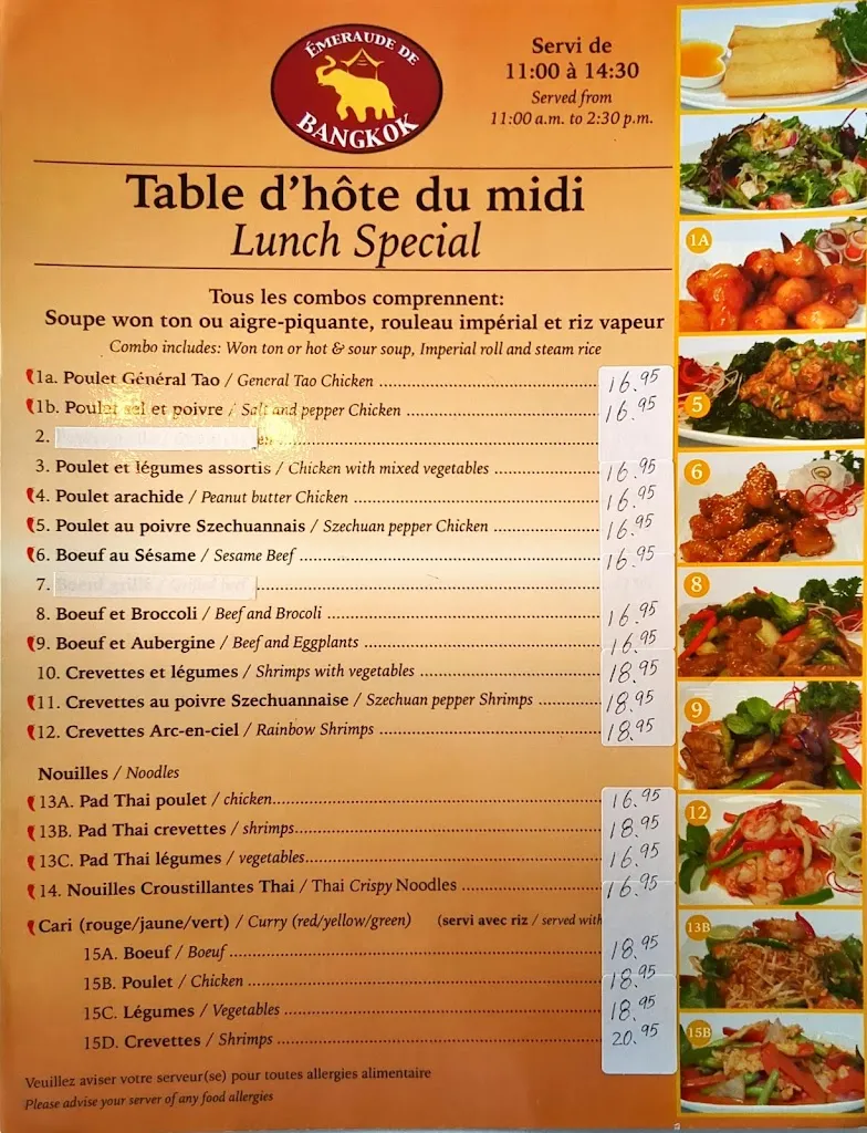 Menu_Restaurant Emeraude de Bangkok_Dorval_image_old_3
