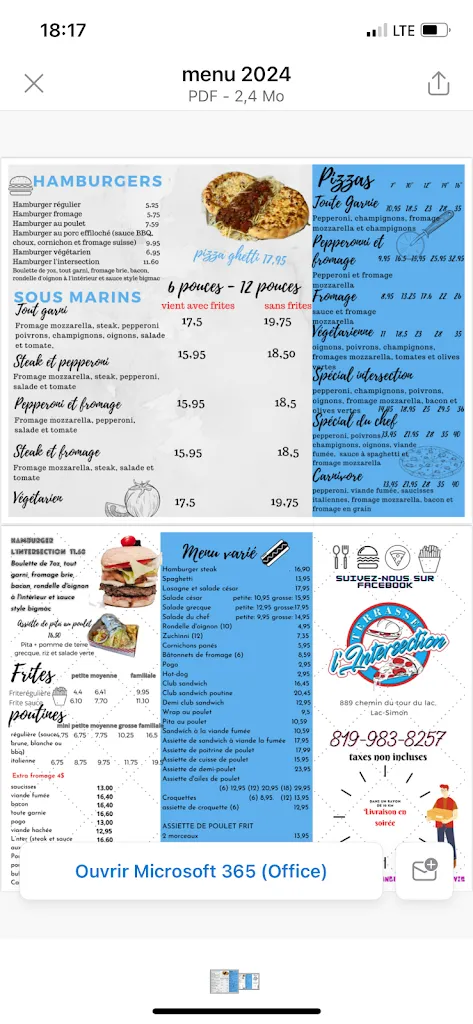 Menu_terrasse l'intersection_Lac-Simon_image_old_1