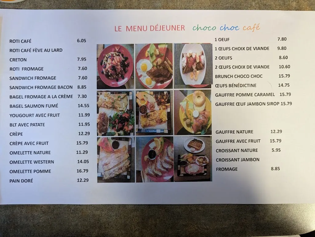 Menu_Choco Choc Café_Lacolle_image_old_1