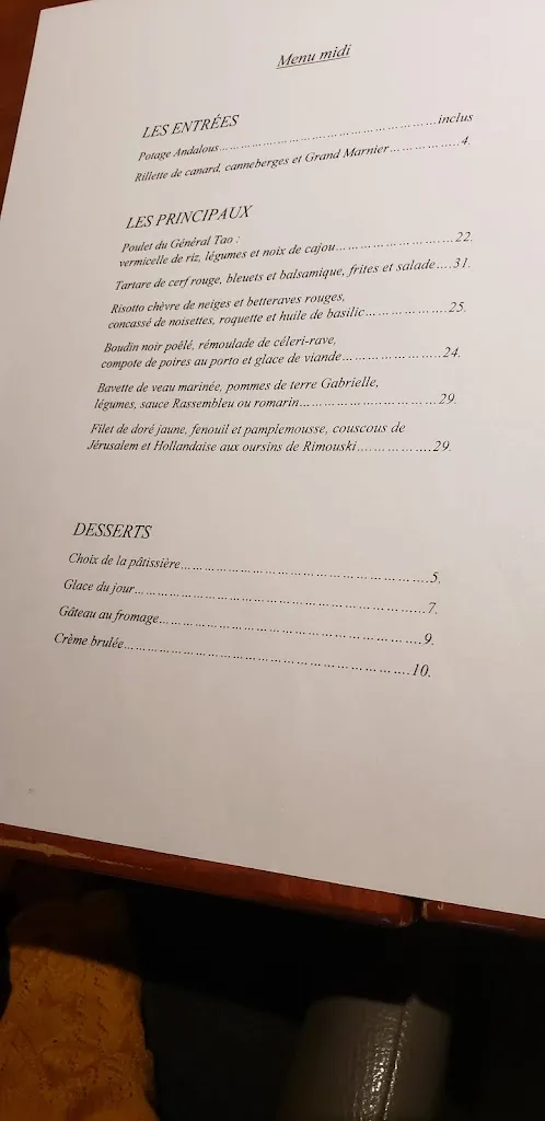 Menu_Restaurant L'Intimiste_Lévis_image_old_2