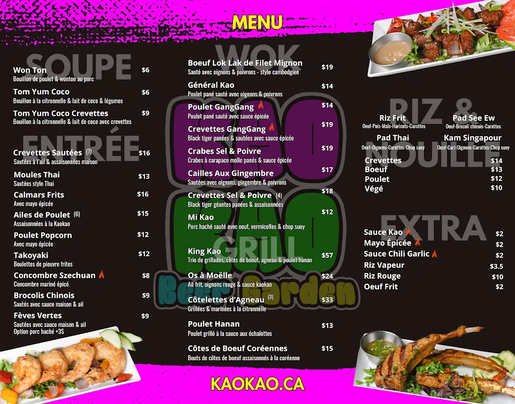 Menu_Kaokao - Beer Garden_Laval_image_old_1