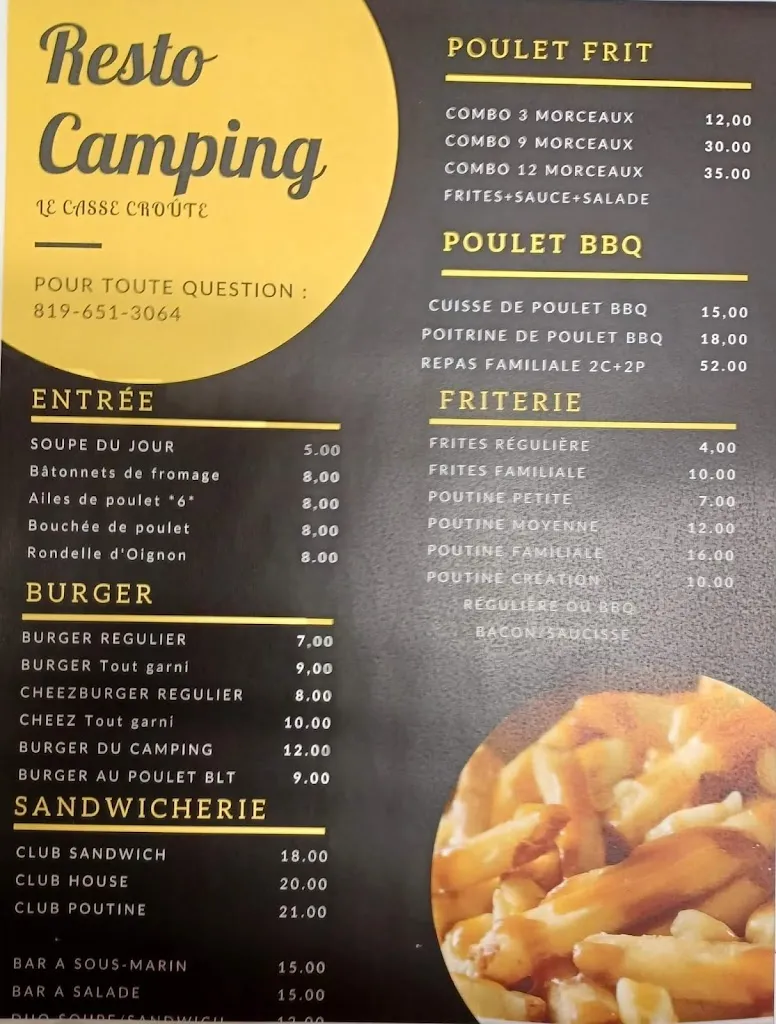 Casse-croûte camping de Malartic restaurante en Malartic